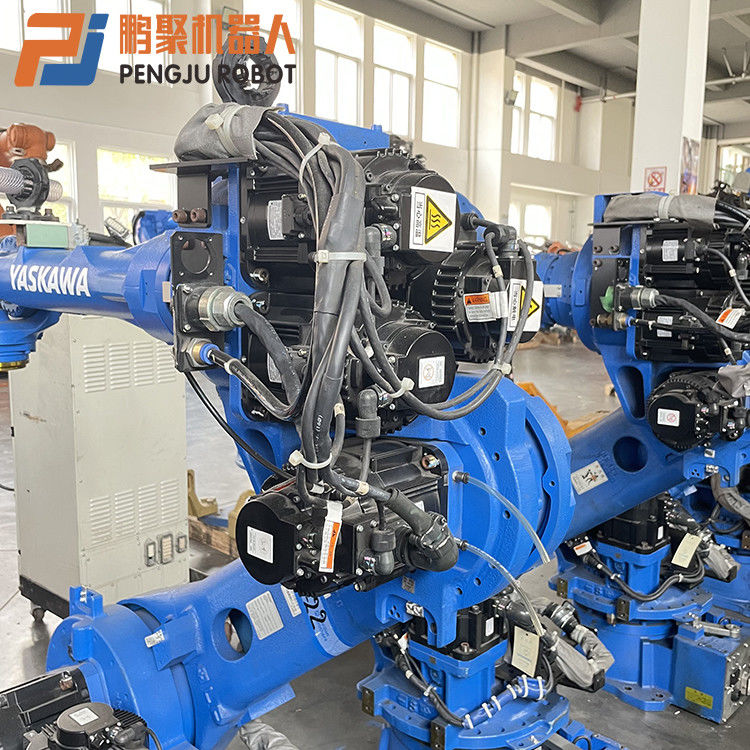 ใช้ YASKAWA หุ่นยนต์ โครงสร้างแขนหุ่นยนต์ที่กระชับกระชับสําหรับการปั่นวงโค