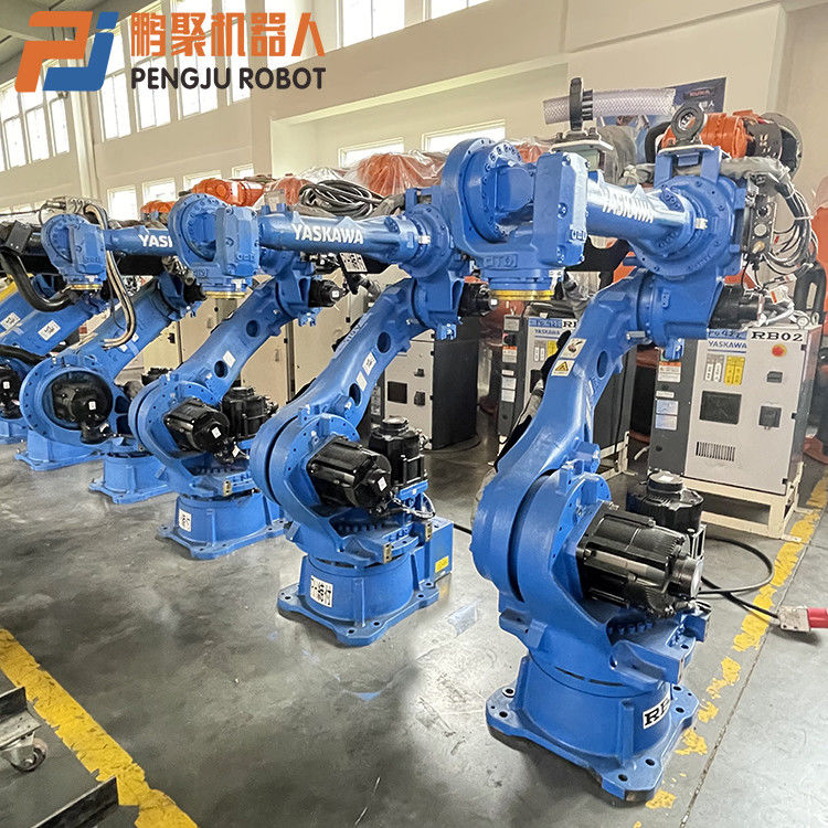 ใช้ YASKAWA หุ่นยนต์ โครงสร้างแขนหุ่นยนต์ที่กระชับกระชับสําหรับการปั่นวงโค