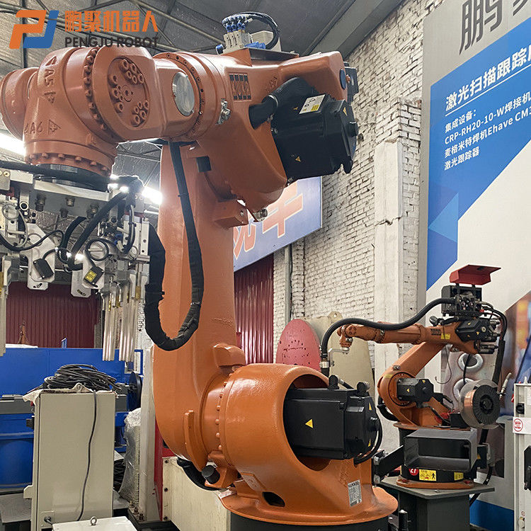 Kuka KR60 หกแกนอัตโนมัติโหลดและยกเลิกการโหลดส่วนต่อขยายแขนหุ่นยนต์ 2033 มม. โหลด 60 กก