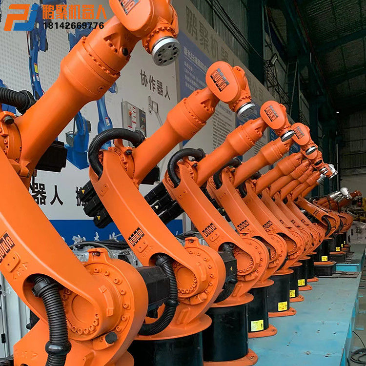 1611mm Reach Palletizing Robot อุปกรณ์อัตโนมัติติดพื้น โรบอตปั๊มแบบฟลักซ์คอร์