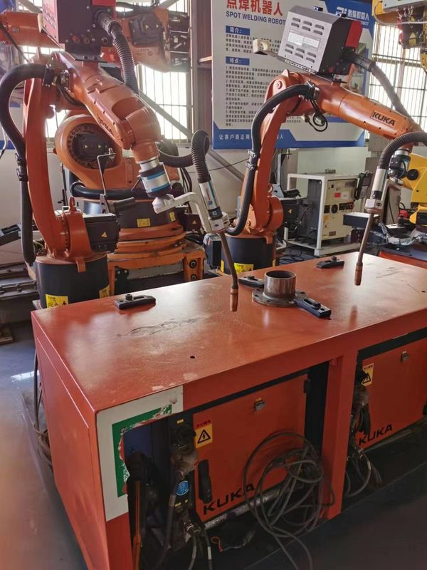 KUKA KR5 R1400 KRC4 การจัดการของชิ้นส่วน, การวัด, การประกอบของชิ้นส่วน, การติดต่อ - การผูกพันผูกพัน, การปั่นวงโค