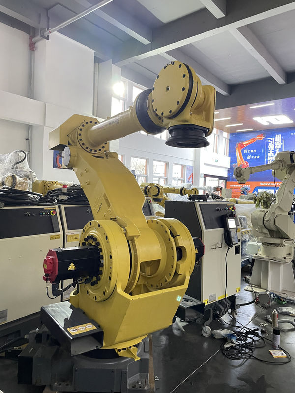 Fanuc M-900iA 350 หุ่นยนต์มือสอง 6 แกน 2655 มิลลิเมตร ติด R30iA เครื่องควบคุม