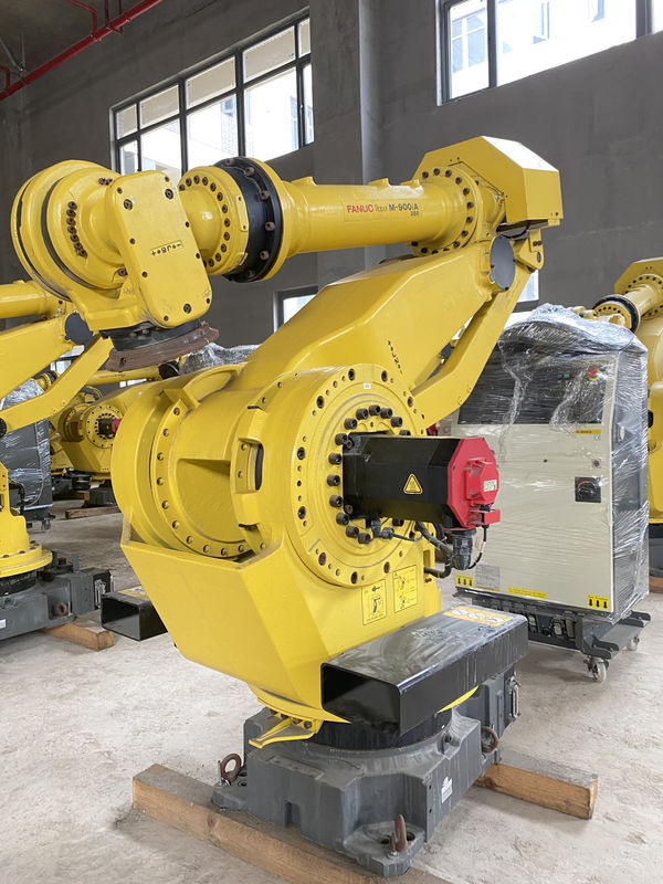 Fanuc M-900iA 350 หุ่นยนต์มือสอง 6 แกน 2655 มิลลิเมตร ติด R30iA เครื่องควบคุม