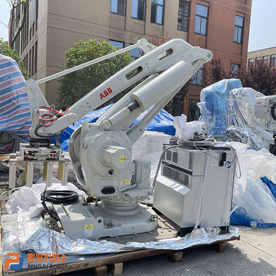 การวางพาเลทหุ่นยนต์ ABB ใช้แล้ว IRB660-250/3.15 หุ่นยนต์ขนถ่ายวัสดุ