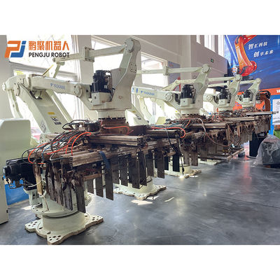 อิฐอัตโนมัติที่ใช้ Robotic Palletizer Robot Yaskawa MPL500 Robotic Case Palletiser