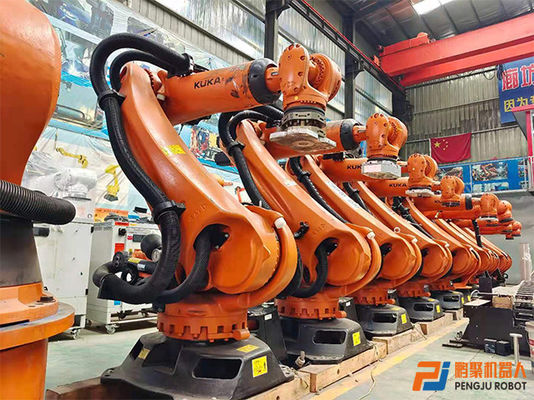 2700 mm Reach KUKA KR210 ใช้หุ่นยนต์ KUKA 6-Axis สําหรับการฉลากแม่นยํา การบดที่ประสิทธิภาพและการปรับกระดาษ