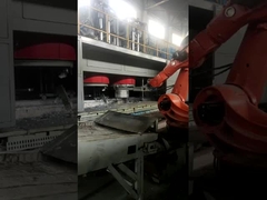 หุ่นยนต์ 6 แกนใช้แล้วสีน้ำเงิน Yaskawa MH50Ⅱ หุ่นยนต์ประกอบอิเล็กทรอนิกส์