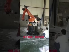 เครื่องบดหุ่นยนต์กัดขอบไม้ ABB ใช้ในอุตสาหกรรม ABB6640-130 3.2